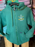 Baltrum Herren Hoodie-Jacke "Bottle Green"